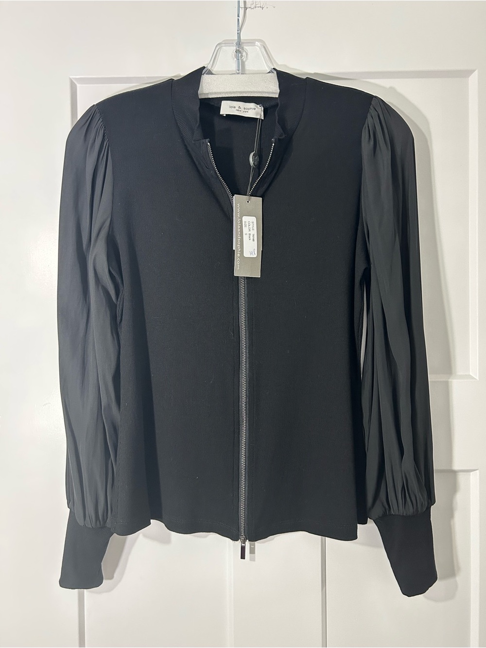 Lola & Sophie Zip Front Blouse